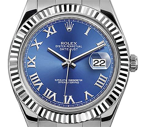 rolex datejust ii blue roman review|Rolex Datejust blue face 41mm.